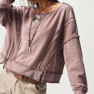 Mocha Brown Boho Women's Casual Knit Hooded Sweatshirt